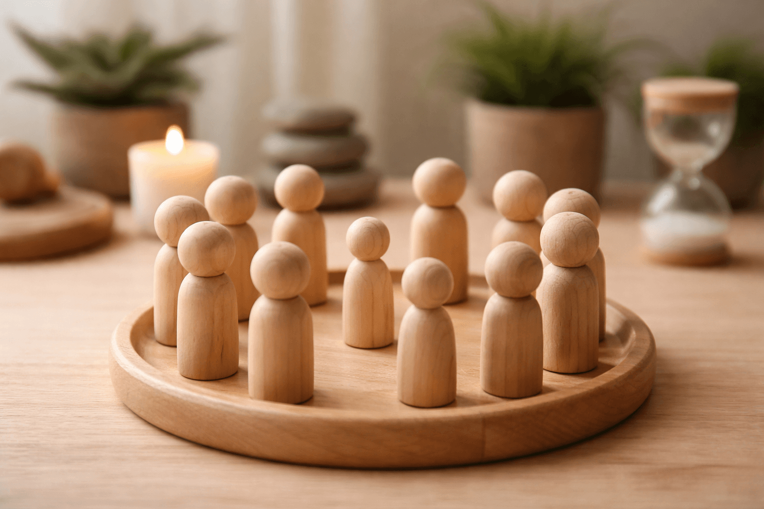 Ruimte voor jouw verhaal (Wooden dolls)